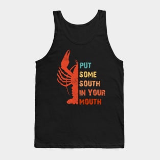 Crawfish Put Some South In Your Mouth Vintage Tank Top